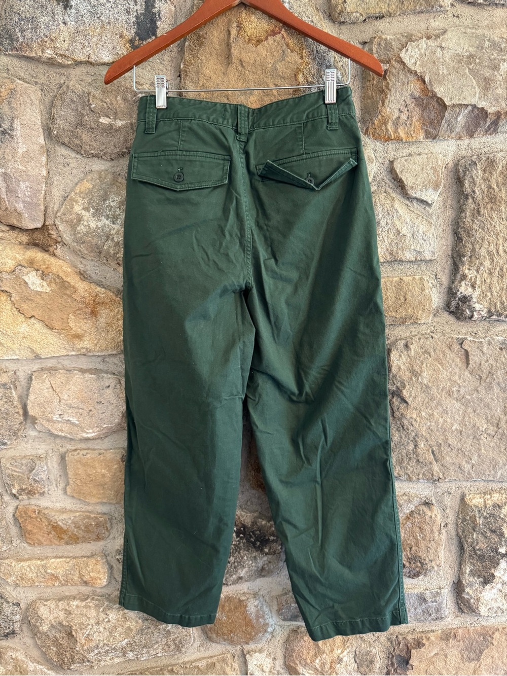 Madewell The Perfect Vintage Straight Pant in Dark Forest Wash: Pleated Edition - Picture 8 of 12